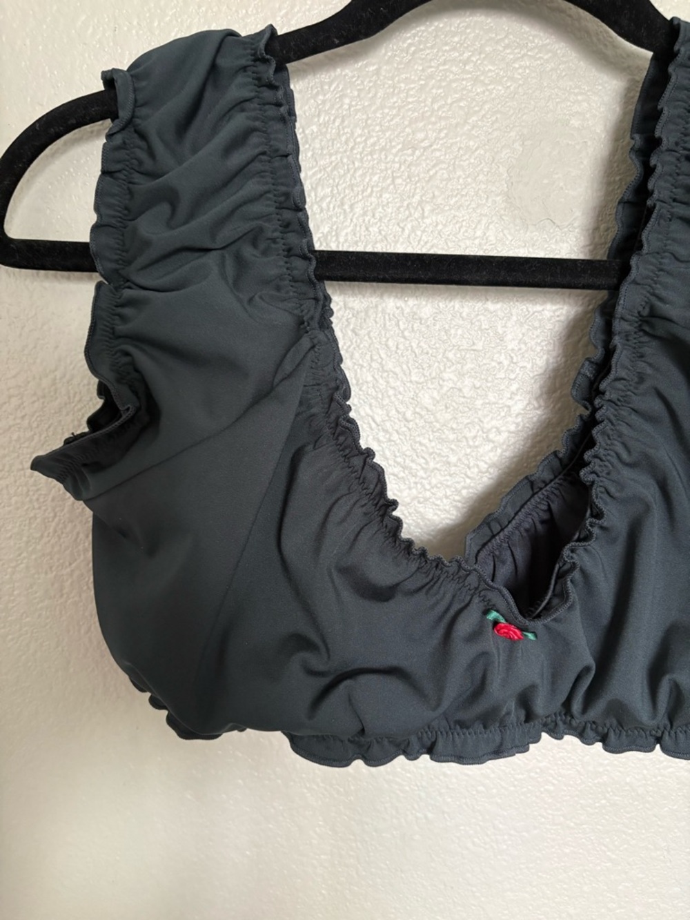 Victoria Secret Black Ruffle Bikini Top - Picture 5 of 7